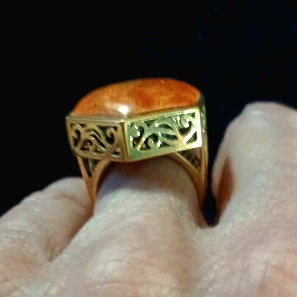 Hexagonal Stone Ring - image 6